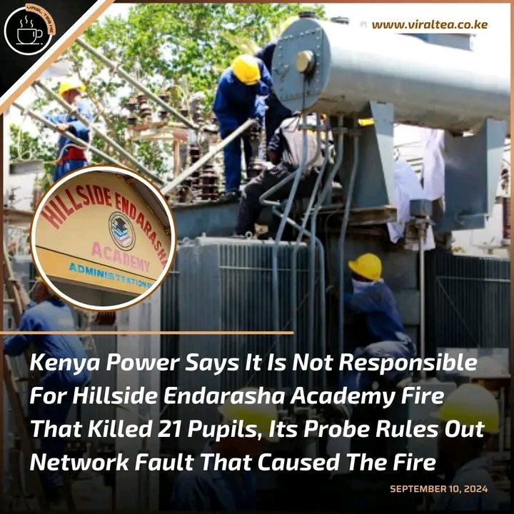 kinaratheDon's tweet photo. Kenya Power denies being responsible for Hillside Endarasha Academy fire that killed 21 pupils
#StopAdani #ThePlan #Batch5796 https://t.co/JNzvsQIvev