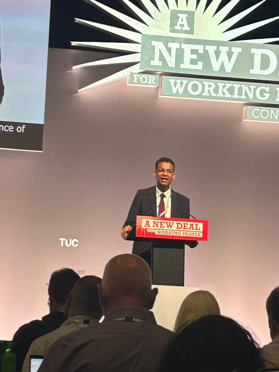 "My message to our new Government is articulate a positive vision for Britain – that refugees are welcome here, that migrants make our NHS and that it's the diversity of Britain that makes it a great place to live." Daniel Kebede on challenging the politics of hate at #TUC2024
