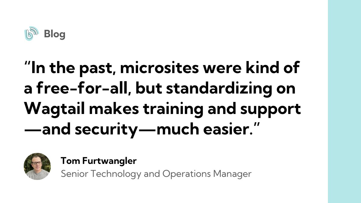 PATH, a leading global health nonprofit, switched from WordPress to Wagtail. Tom Furtwangler, their Senior Technology and Operations manager, took some time to tell us why.

Read our interview with him: bit.ly/3Xib7XH
