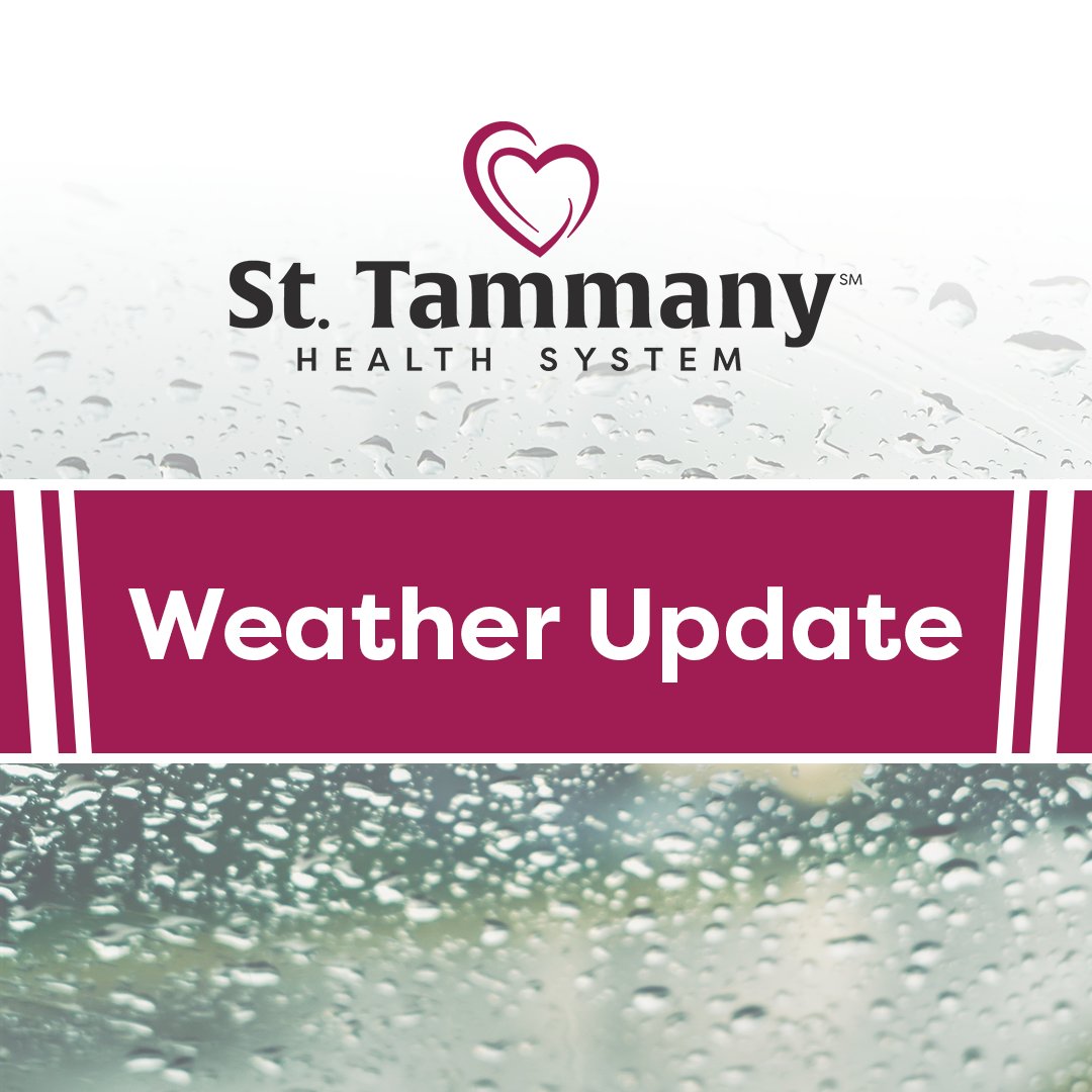 With Hurricane Francine expected to make landfall Wednesday evening in central-south Louisiana as a Category 2 storm, please note St. Tammany Health System has announced the following temporary changes to its operating hours:

sttammany.health/News/Hurricane…