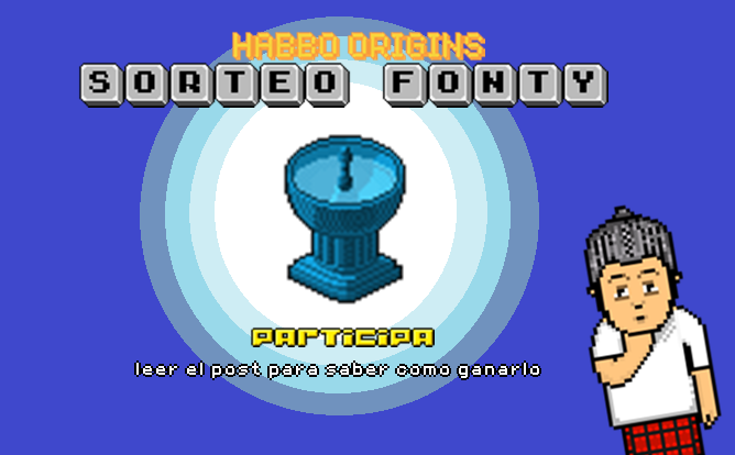 xdreybx's tweet photo. 🎁𝐒𝐎𝐑𝐓𝐄𝐎!! Por la creación de mi nuevo perfil, estaré sorteando un rare... Algo simbólico para todos los origins, por eso voy a sortear una FONTY
1. Seguirme a @xdreybx
2.Darle like a la publicación
3. Compartir esta publicación
#habboorigins #habbosorteo #goldenhabbo https://t.co/1bYVK5gqzk