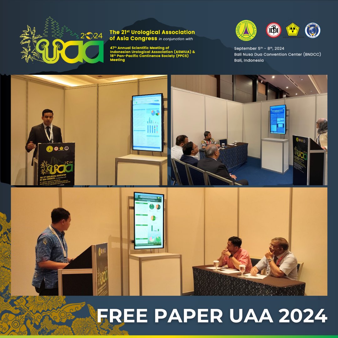 (1/2) Free Paper UAA 2024 in Bali wrapped up successfully, with urology experts offering profound insights and lively discussions.

For more details, visit our website at uaa2024.com.

#UAA2024 #AURC #Urology #MedicalConference #Bali #UAAASMIUA2024 #UAAInaUA2024