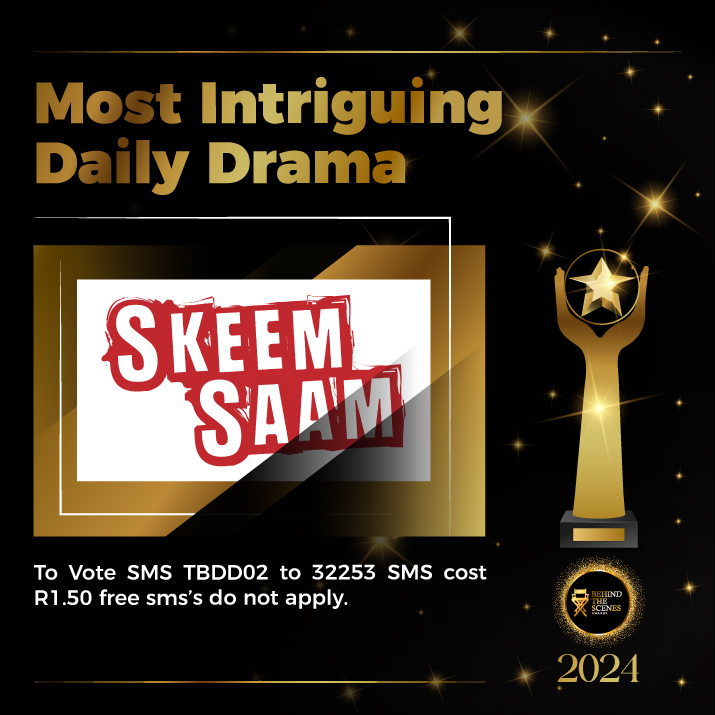 SkeemSaam3's tweet photo. Yaaaaay, we are nominated for @TheBTSAs in the Most Intriguing Daily Drama category!📺🎭
To vote SMS TBDD02 to 32253 📱
#SkeemSaam #btsas https://t.co/24F1BA8wEc