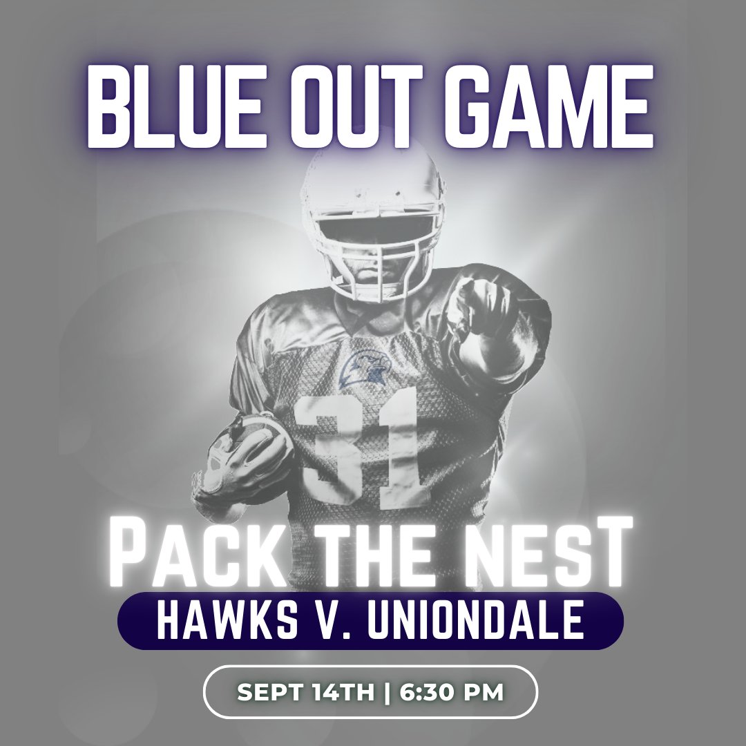 Plainview Old Bethpage Hawks Football (@pobhawksfb) on Twitter photo CALLING ALL HAWK FANS
WE NEED TO PACK THE NEST! IT'S A BLUE OUT!
First Home Game v. Uniondale on Friday, September 14th @ 6:30 PM
SUPPORT THIS HAWKS TEAM AS WE TAKE ON THE KNIGHTS! <a href="/POBATHLETICS/">POB ATHLETICS</a> <a href="/POBSchools/">POB Schools</a> <a href="/POBJFK/">POBJFKHS</a> <a href="/POBMS/">POBMS</a> <a href="/HBMATTLIN1/">Howard B. Mattlin</a> CALLING ALL HAWK FANS
WE NEED TO PACK THE NEST! IT'S A BLUE OUT!
First Home Game v. Uniondale on Friday, September 14th @ 6:30 PM
SUPPORT THIS HAWKS TEAM AS WE TAKE ON THE KNIGHTS! <a href="/POBATHLETICS/">POB ATHLETICS</a> <a href="/POBSchools/">POB Schools</a> <a href="/POBJFK/">POBJFKHS</a> <a href="/POBMS/">POBMS</a> <a href="/HBMATTLIN1/">Howard B. Mattlin</a>