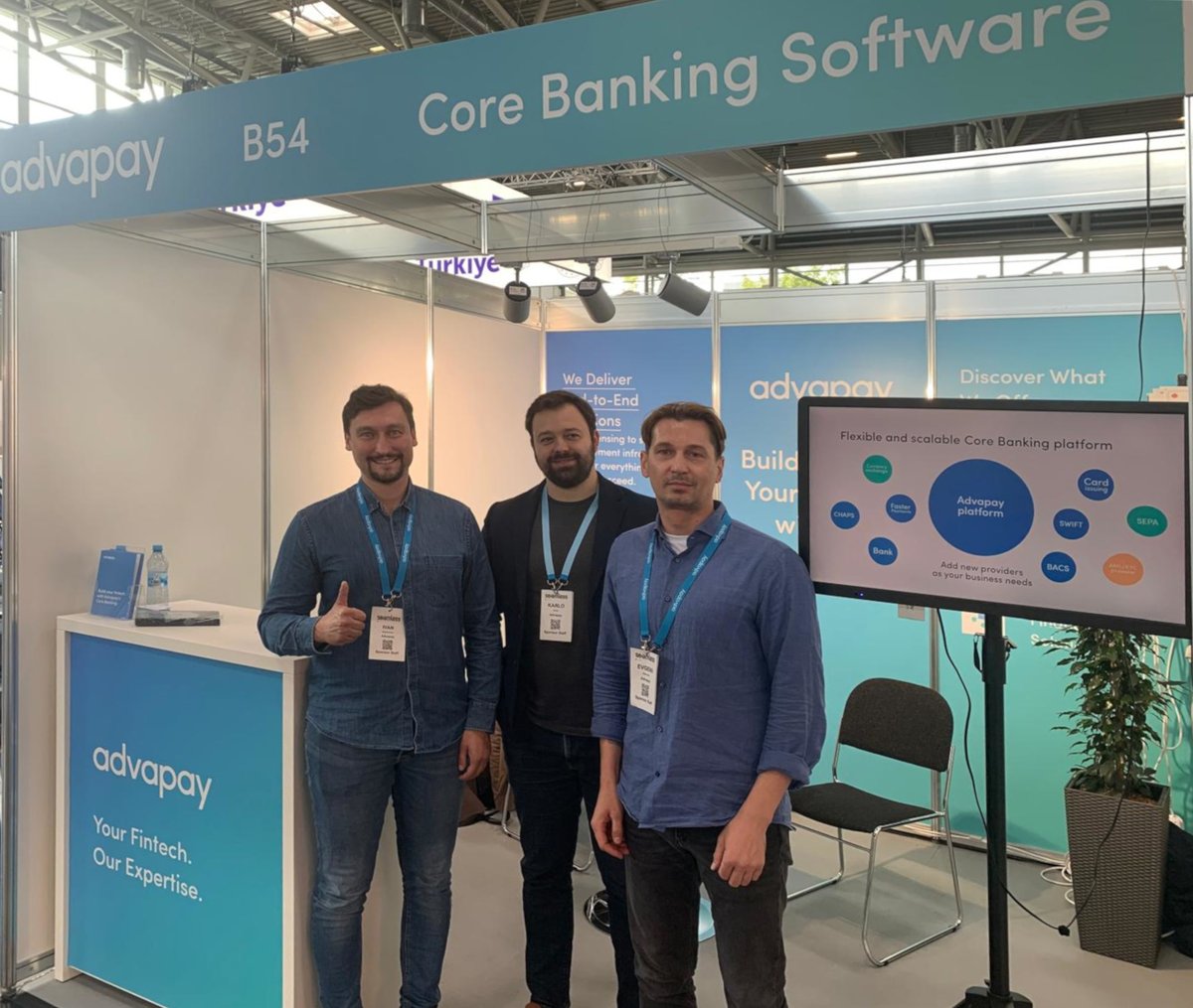 👋The Advapay team is at <a href="/SeamlessEU/">Seamless Europe</a> in Munich! Come to B54 stand to explore how our cutting-edge products and services can help you launch your digital bank or payment company from the ground up. 

#SeamlessEU #fintech #banking #payments #baas #corebanking