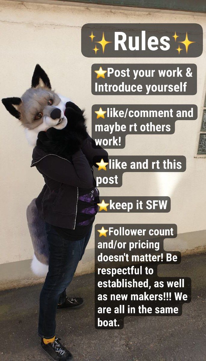 It is time!!! Are you are Fursuit Maker? Great! Now is your time to shine and hopefully find new friends, collegues and/or cust0m3rs ❤️ 

PIease read the ruIes :3
Wishing all of you the very best!!!

Not a Maker but maybe Iooking for one or just scroIIing? Please ❤️🔃 anyway!