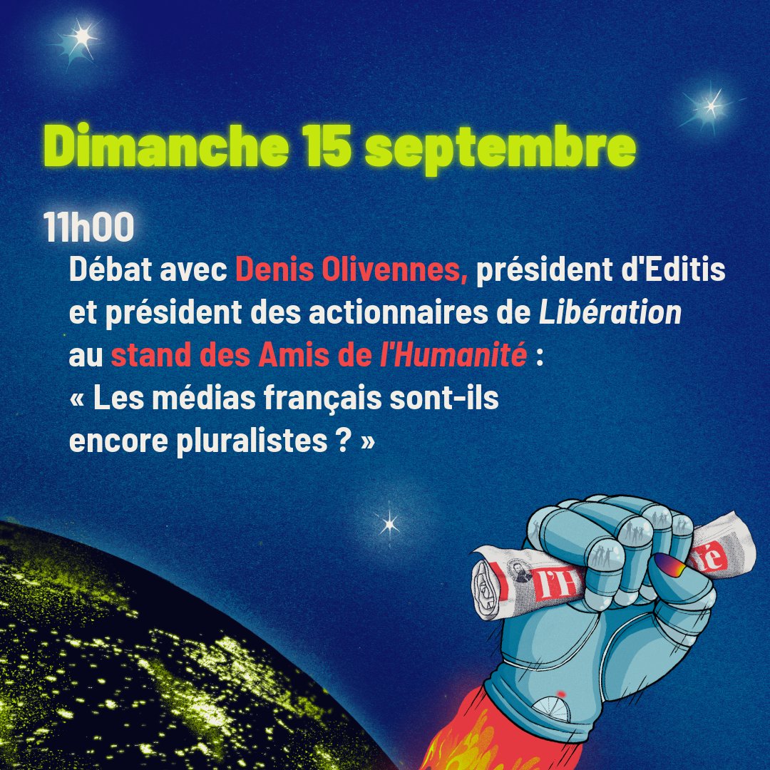 🚀 Paré au décollage ?

🙋🏻‍♂️ Retrouvons-nous dès jeudi soir pour l’inauguration de la <a href="/FetedelHumanite/">Fête de l'Humanité</a> 

👉🏻 Et sur ces autres temps forts

#fetedelhuma