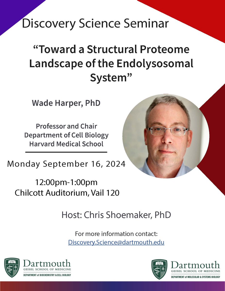MSBDartmouth (@msbdartmouth) on Twitter photo The Discovery Science Seminar series kicks off next Monday with guest speaker Wade Harper, PhD. <a href="/GeiselMed/">Geisel School of Medicine at Dartmouth</a> <a href="/dartmouth/">Dartmouth 🌲</a> <a href="/DartmouthBCB/">BCBDartmouth</a> <a href="/MCBDartmouth/">Dartmouth MCB Graduate Program</a> <a href="/DartmouthNeuro/">Integrative Neuroscience at Dartmouth (IND)</a> <a href="/QBSdartmouth/">Dartmouth QBS</a> <a href="/DartGRAD/">DartGRAD</a> The Discovery Science Seminar series kicks off next Monday with guest speaker Wade Harper, PhD. <a href="/GeiselMed/">Geisel School of Medicine at Dartmouth</a> <a href="/dartmouth/">Dartmouth 🌲</a> <a href="/DartmouthBCB/">BCBDartmouth</a> <a href="/MCBDartmouth/">Dartmouth MCB Graduate Program</a> <a href="/DartmouthNeuro/">Integrative Neuroscience at Dartmouth (IND)</a> <a href="/QBSdartmouth/">Dartmouth QBS</a> <a href="/DartGRAD/">DartGRAD</a>