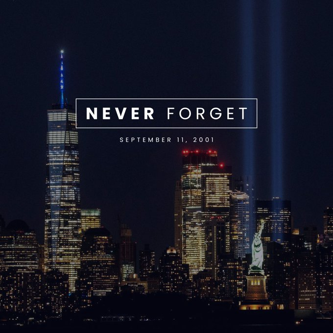 Today, we pause to remember and honor the lives lost on September 11. We pay tribute to the heroes who showed extraordinary bravery and the countless acts of kindness that followed. #NeverForget