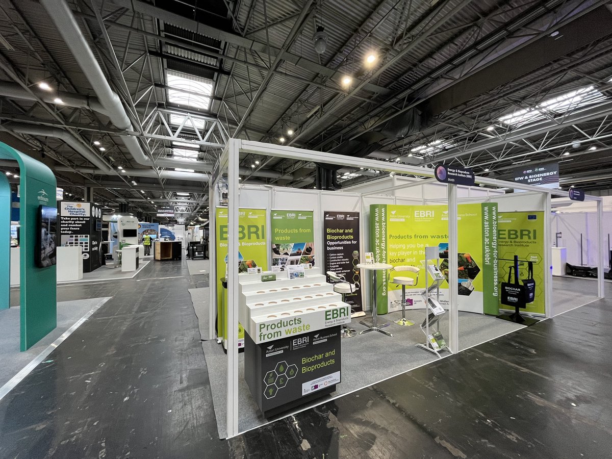 EBRI - Energy & Bioproducts Research Institute (@ebri_uk) on Twitter photo ALL SET UP & READY TO SHOW!
Our #Biochar CleanTech Accelerator project will be on show tomorrow & Thursday <a href="/RWM_Exhibition/">RWM Expo 2025</a>, NEC Birmingham.
Visit stand EN-H21 to discover how we can help you develop opportunities in the growing waste-to-energy & waste-to-product marketplaces. ALL SET UP & READY TO SHOW!
Our #Biochar CleanTech Accelerator project will be on show tomorrow & Thursday <a href="/RWM_Exhibition/">RWM Expo 2025</a>, NEC Birmingham.
Visit stand EN-H21 to discover how we can help you develop opportunities in the growing waste-to-energy & waste-to-product marketplaces.