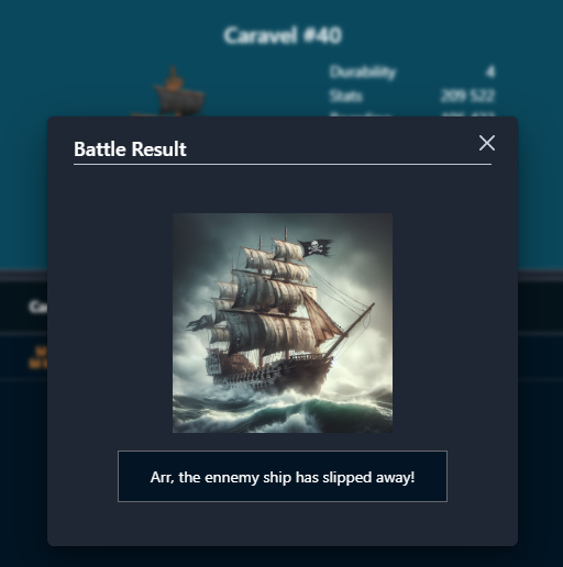 FuzerFlag's tweet photo. Arrr, looks like the enemy ship slipped away... again! Maybe next time try using a map, matey! 🏴☠️🤣#PirateFail Testnet @ForLootAndGlory live on @SkaleNetwork https://t.co/HZFJbs73Rc