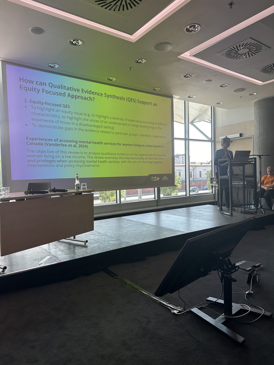 Zoe Jordan (@zoejordan15) on Twitter photo <a href="/Catrin_notts/">Catrin Evans</a> presenting the complexity of equity, diversity and inclusion in qualitative evidence synthesis. #GES2024 <a href="/Catrin_notts/">Catrin Evans</a> presenting the complexity of equity, diversity and inclusion in qualitative evidence synthesis. #GES2024