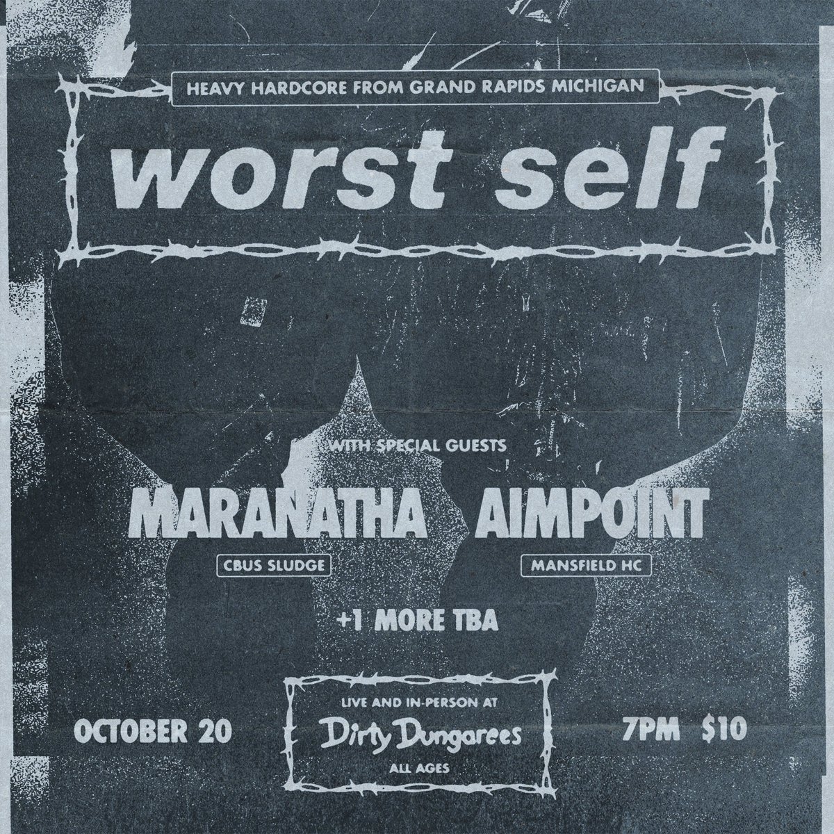 ๐ ๐ ๐ ๐ ๐ ๐ (@___c____s) on Twitter photo Hey look I booked a show! Stoked to bring Worst Self back and have <a href="/AimpointHC/">AimpointHC</a> on it too. Also mayyyybe some older <a href="/HeavyMaranatha/">๐๐๐๐๐๐๐๐๐</a> tunes getting played???
Come through! Tell your friends. Hey look I booked a show! Stoked to bring Worst Self back and have <a href="/AimpointHC/">AimpointHC</a> on it too. Also mayyyybe some older <a href="/HeavyMaranatha/">๐๐๐๐๐๐๐๐๐</a> tunes getting played???
Come through! Tell your friends.