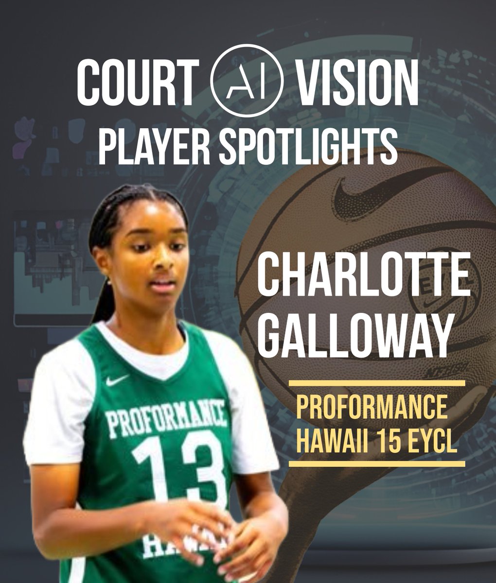 CourtVision (@performancestat) on Twitter photo Our next CourtVision Player Spotlight is on <a href="/theywannabe_cj/">Charlotte Galloway</a>. The 6'4" class of 2029 point guard, who attends <a href="/AliamanuMiddle/">Aliamanu Middle</a> in Honolulu, Hawaii, plays in the <a href="/nikegirlseycl/">Nike Girls EYBL Champions League</a> for Proformance Hawaii 15 EYCL. This 13-year-old standout is definitely a player to watch. 🏀👀 Our next CourtVision Player Spotlight is on <a href="/theywannabe_cj/">Charlotte Galloway</a>. The 6'4" class of 2029 point guard, who attends <a href="/AliamanuMiddle/">Aliamanu Middle</a> in Honolulu, Hawaii, plays in the <a href="/nikegirlseycl/">Nike Girls EYBL Champions League</a> for Proformance Hawaii 15 EYCL. This 13-year-old standout is definitely a player to watch. 🏀👀