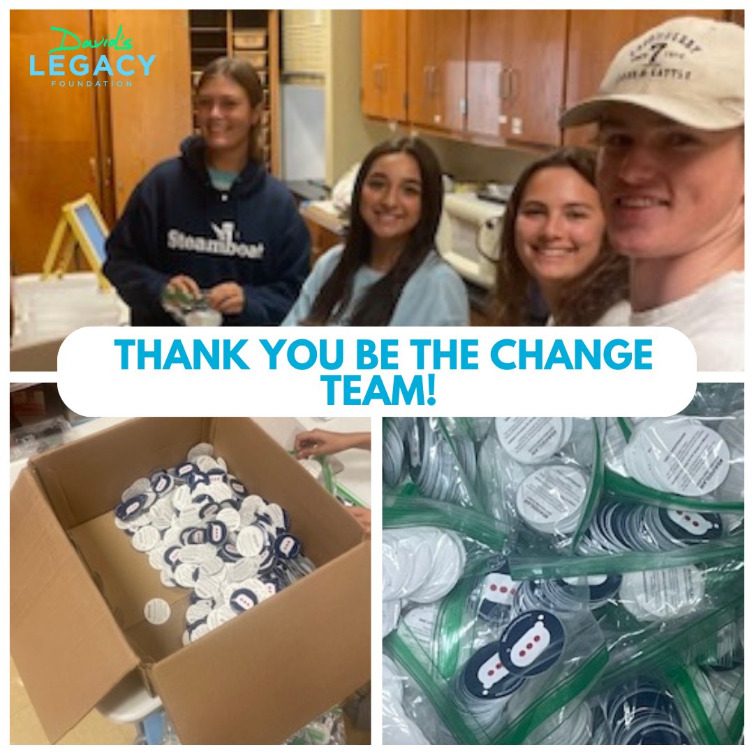 Thank you BE THE Change team: Elizabeth, Callie, Carolina and Boone! BE THE CHANGE is a <a href="/AHISD/">Alamo Heights ISD</a> club helping our foundation prep for a busy fall semester presenting to K-12 schools! Over 2M people have taken our pledge “to never use your device as a weapon."