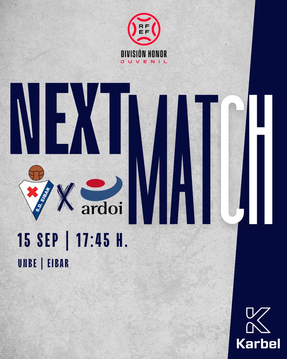 𝐃𝐇 𝐉𝐔𝐕𝐄𝐍𝐈𝐋 | 𝙎𝙞𝙜𝙪𝙞𝙚𝙣𝙩𝙚 𝙤𝙗𝙟𝙚𝙩𝙞𝙫𝙤: #EibarArdoi 💪🏼