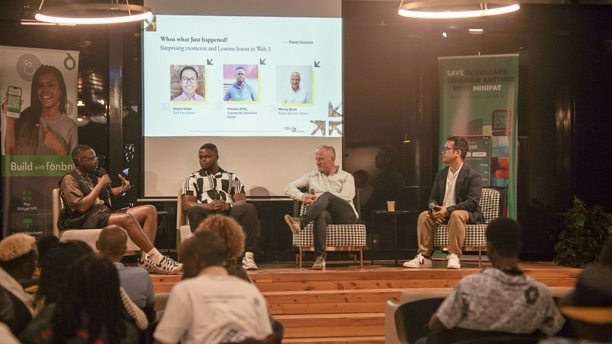 For the last panel of the day, <a href="/angeloptk/">Angelo Paolo Kalaw</a> and co-panelists from <a href="/halofi_me/">HaloFi</a> &amp; <a href="/opera/">Opera</a> reflected on the most surprising &amp; exciting moments in their respective Web3 careers 🎤