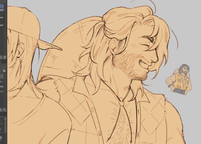 wip i just love drawing hayden so much ...... #FieldsofMistria