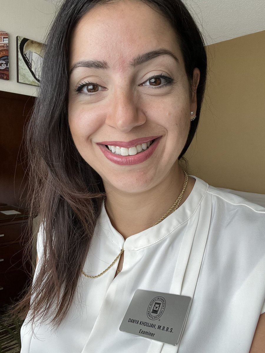 Dr. Danya Khoujah (@danyakhoujah) on Twitter photo Proud to be serving my specialty as an examiner!
#ABEMstrong #MedEd #emergencymedicine
<a href="/ABEMCert/">American Board of Emergency Medicine (ABEM)</a> Proud to be serving my specialty as an examiner!
#ABEMstrong #MedEd #emergencymedicine
<a href="/ABEMCert/">American Board of Emergency Medicine (ABEM)</a>