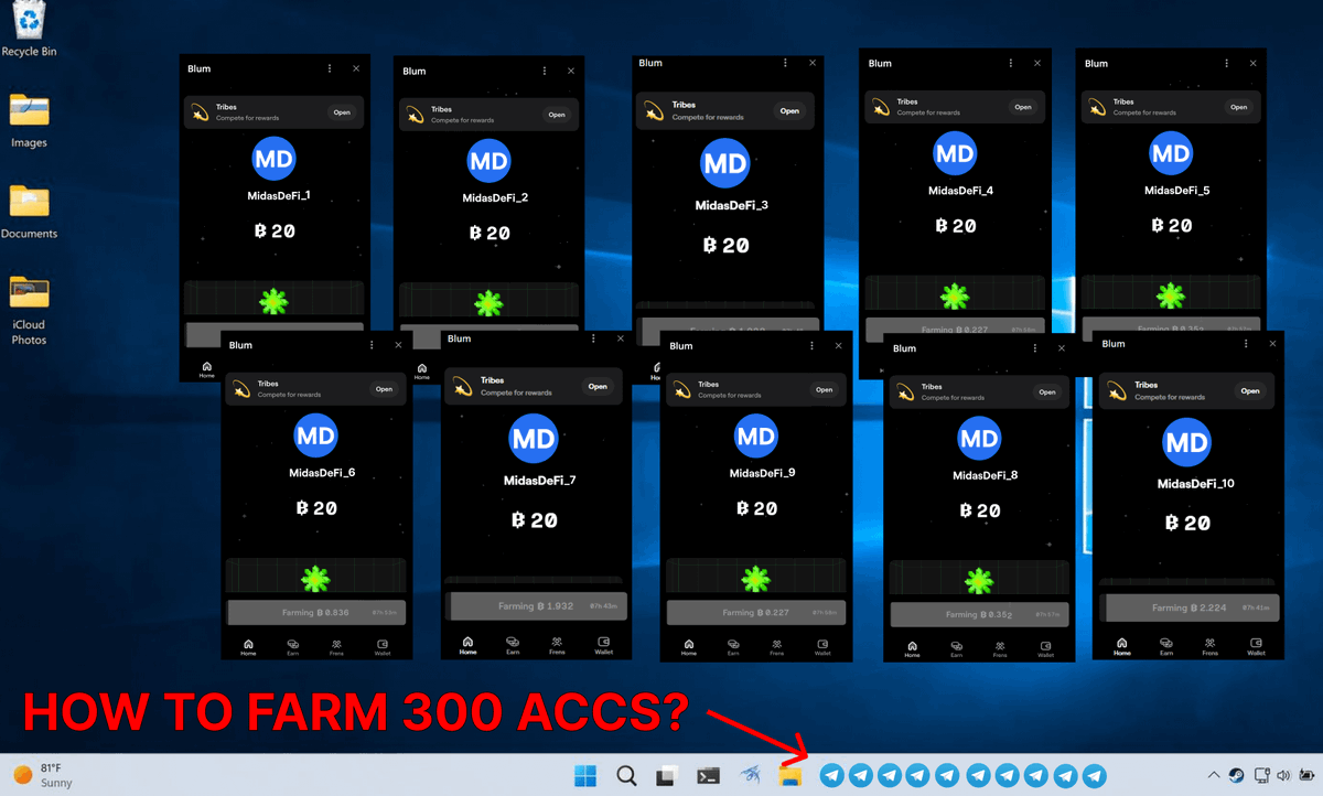 Degens who farmed $NOT earned $1000 per account.

I'm currently farming $BLUM with 300 accounts using just my phone.

You can also farm any other airdrop easily.

Find out how to build your farming setup with no special skills needed 🧵👇