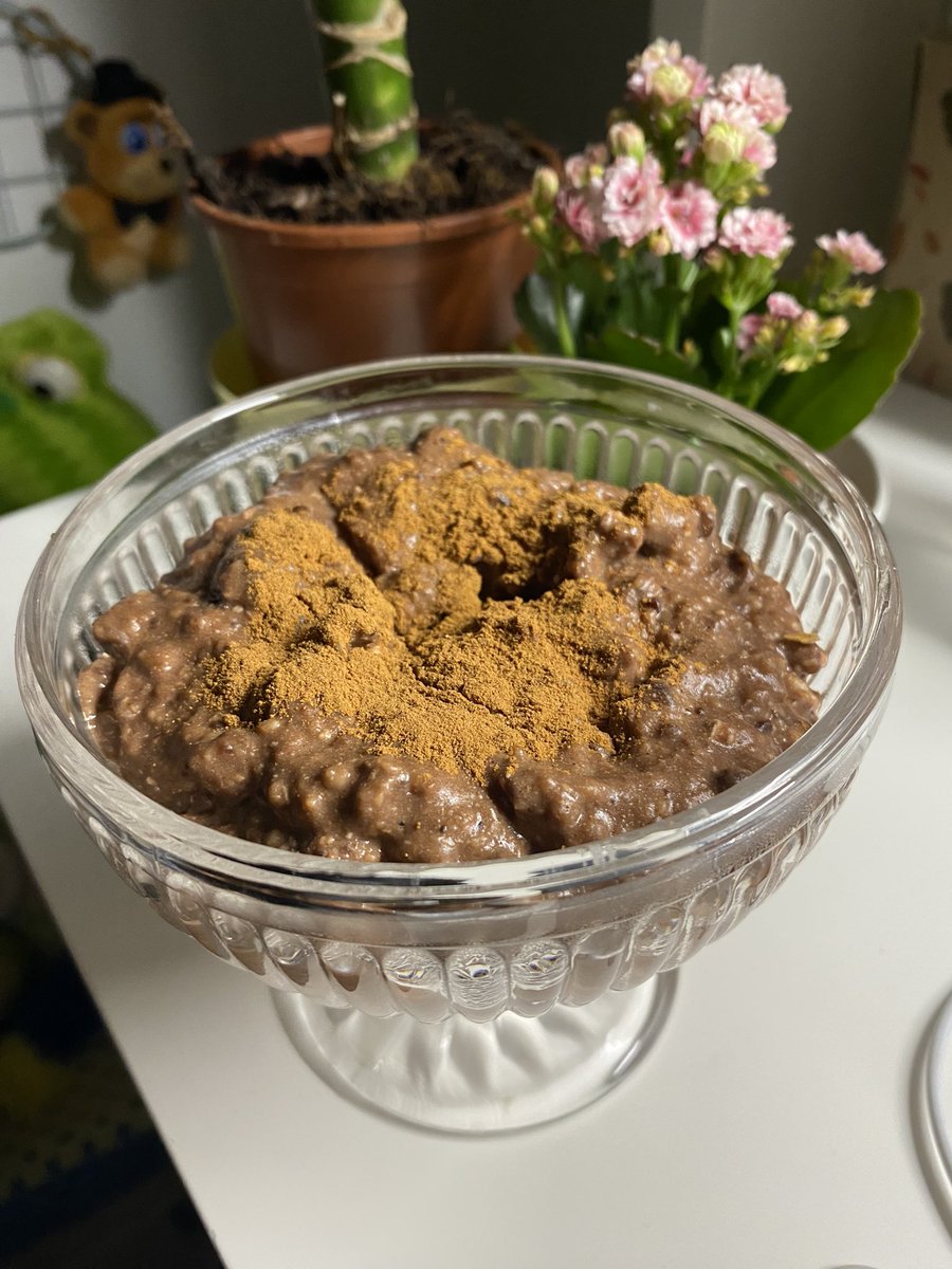 protein chocolate oats pudding, 350 cals 33g protein, literally heaven ❤️‍🩹 (and huge🤭)
