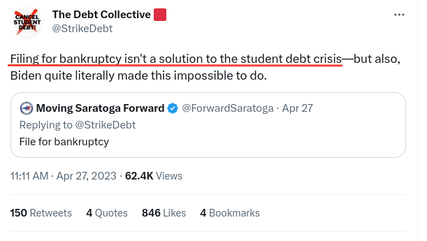 StudentLoanJus1's tweet photo. I hope some decent, uncorrupted journalists will take a look at the scam the #DebtCollective is running on the people. https://t.co/6jVDSr2cpz