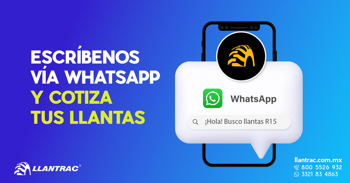 llantrac's tweet photo. ¡Contáctanos vía WhatsApp! 📲 Ya sea que necesites atención personalizada o quieras cotizar tus llantas, nuestro equipo está listo para atenderte👇: https://t.co/kD584zbv1w https://t.co/i8pWOqGdZu