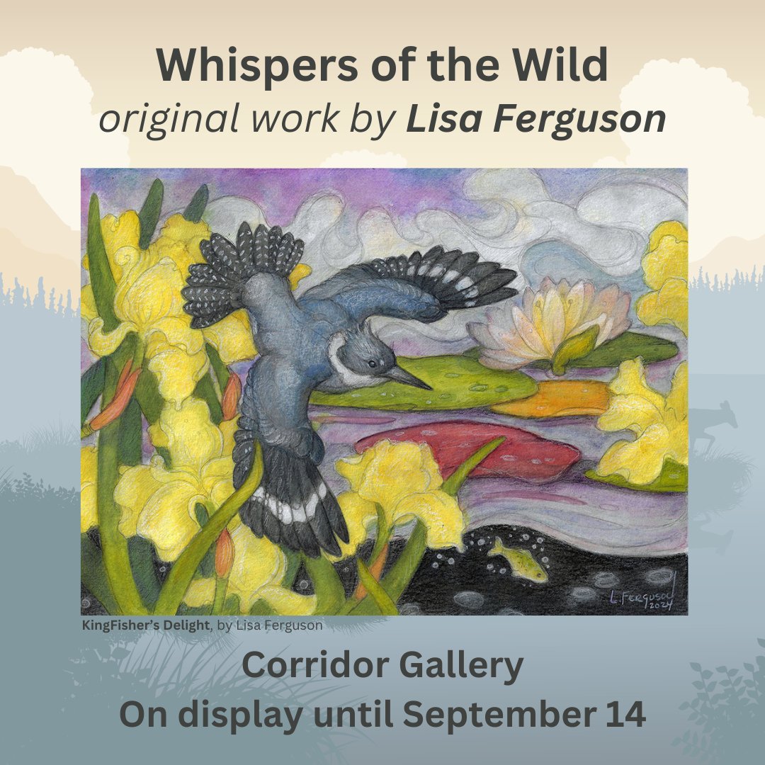 There is just three days left to see this exhibition by Lisa Ferguson on display in our Corridor Gallery. The last day to view her artwork is on Saturday, September 14.  #parrottartgallery