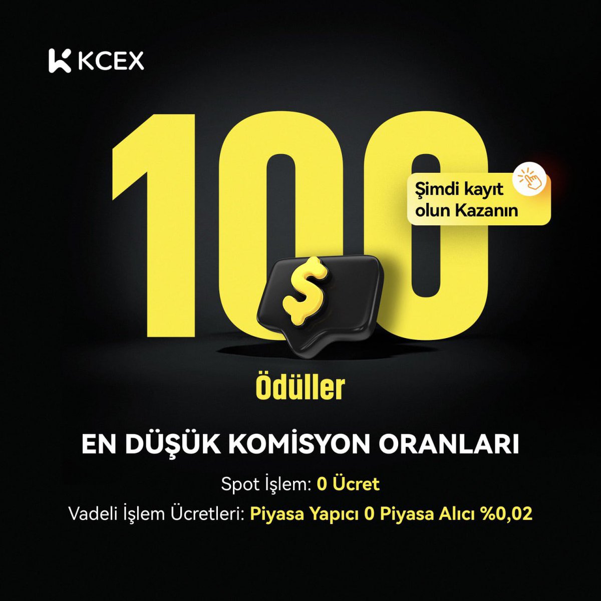 KCEX <a href="/KCEX_Turkey/">KCEX_TR</a>'de bize katılın, 1,000 USDT'ye kadar bonus kazanın! kcex.com/register?invit…