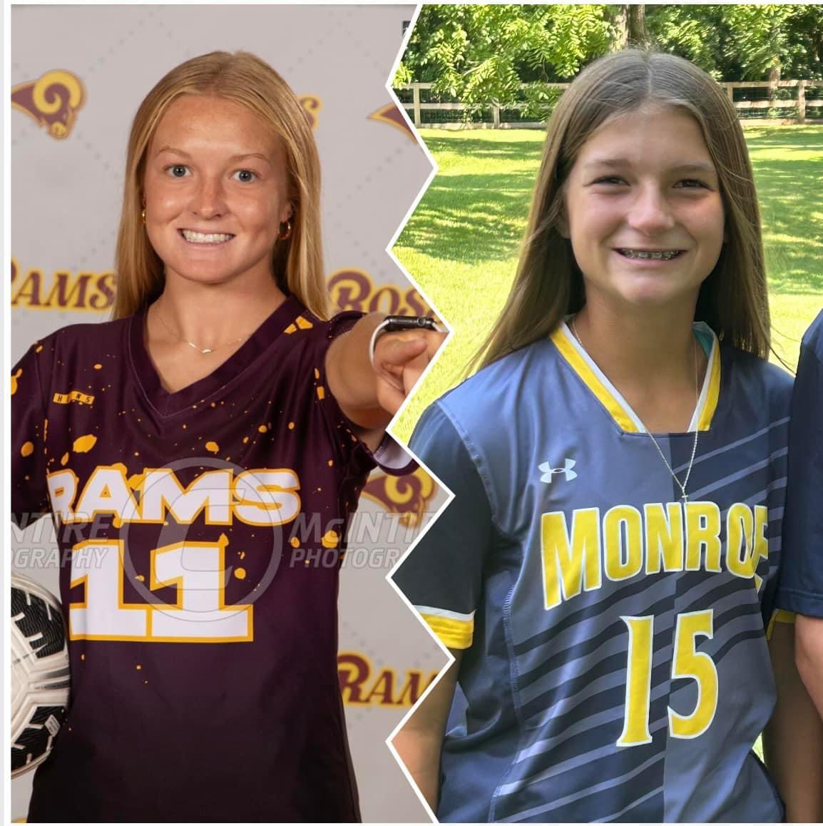 Cousins battling it out tonight on the pitch! Senior vs Freshman, so excited they get this opportunity! 🤍