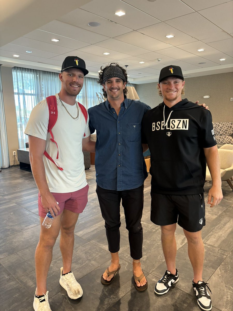 Jack DeLongchamps (@jdelongchamps) on Twitter photo Two future big leaguers & an idiot in flip flops, unite in a hotel lobby
So thankful & stoked for these two dudes. Pencil Talk OGโs that Iโm grateful to call friends
The <a href="/Kcannonballers/">Kannapolis Cannon Ballers</a> are blessed to have these dawgs
<a href="/lmg1332/">Lyle Miller-Green</a> ๐ค <a href="/Alec_mak99/">Alec Mak</a> Two future big leaguers & an idiot in flip flops, unite in a hotel lobby
So thankful & stoked for these two dudes. Pencil Talk OGโs that Iโm grateful to call friends
The <a href="/Kcannonballers/">Kannapolis Cannon Ballers</a> are blessed to have these dawgs
<a href="/lmg1332/">Lyle Miller-Green</a> ๐ค <a href="/Alec_mak99/">Alec Mak</a>