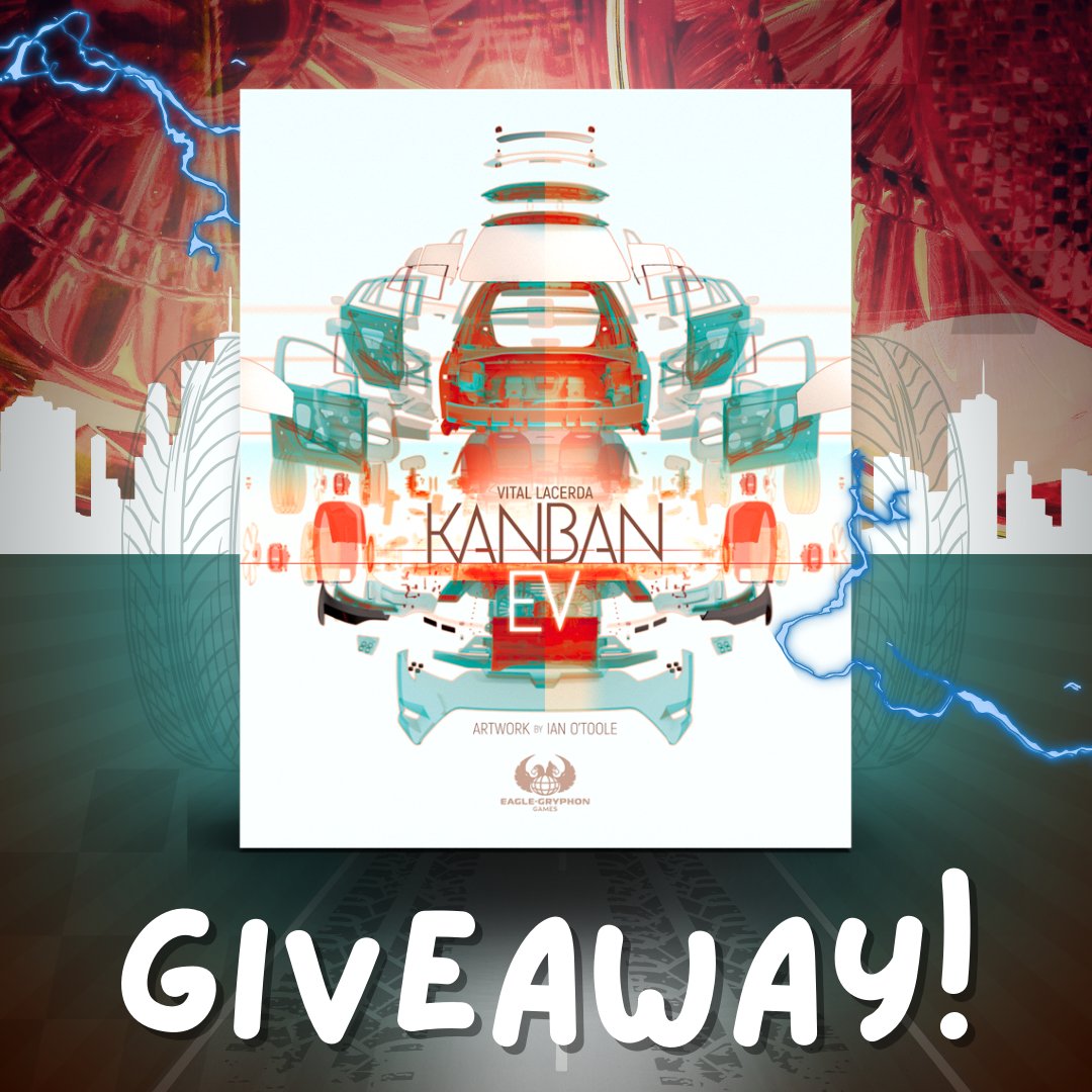 As part of the excitement for our Speakeasy Kickstarter launch on September 26th, we’re giving away a copy of Kanban EV!

To enter:
*follow us
*like + retweet this post
*comment with your favorite board game mechanic!

Ends this Saturday!

*more rules in the following comment