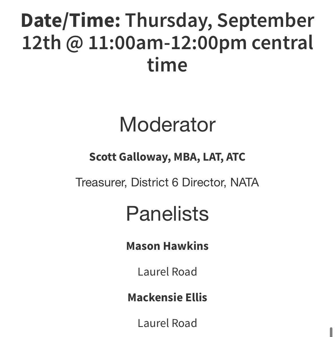 Tired of feeling weighed down by student loan debt? 🏋️‍♂️💸 

Join us for NATA's next Timely Topics Series: “The AT and Student Debt,” happening Sept. 11-12. 

This two-part series dives into real strategies for tackling debt in the AT profession.💡💰 Free for NATA members.
#NATACAC