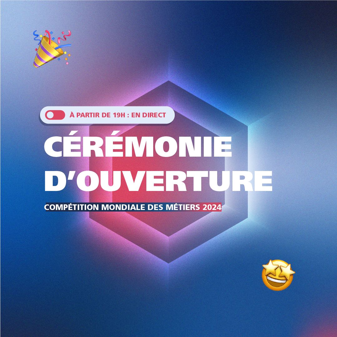 Ne manquez pas le lancement de la 47e Compétition Mondiale des métiers <a href="/worldskills2024/">WorldSkills Lyon 2024</a> aujourd'hui à 19h ! 🚀
▶️sur le site lnkd.in/eqhXm_gN
▶️les réseaux sociaux lnkd.in/ejBjYMsn
Cet événement international marquera le début d'une aventure exceptionnelle