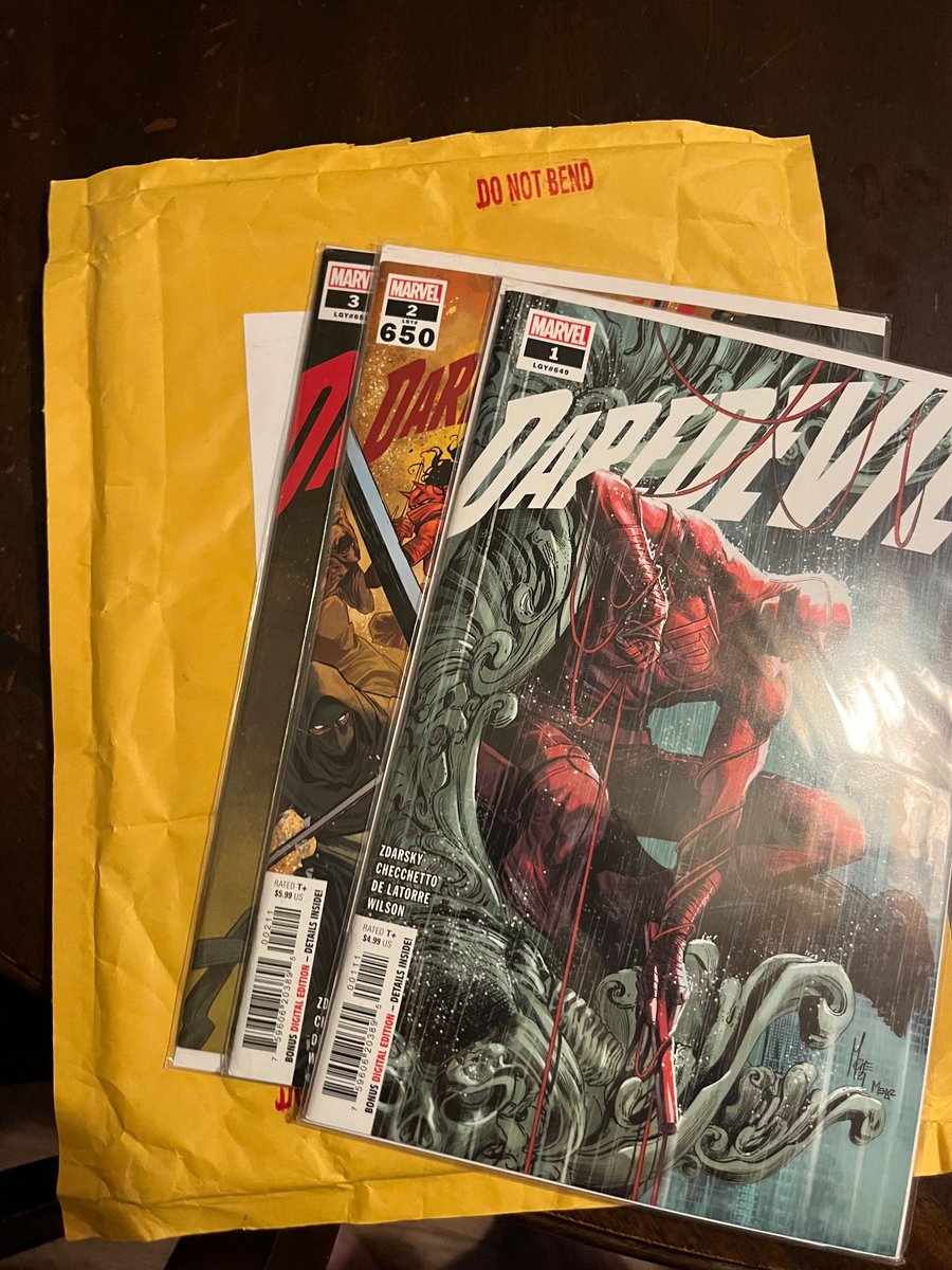 People that mail comics in just envelopes with no structure for protection have a special place in the world