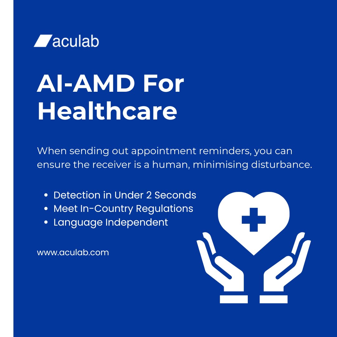 Discover how Aculab AI-AMD can enhance your outbound applications. 

bit.ly/aiamd 

#aipowered #ouboundcalls #contactcentre #aiamd #answeringmachinedetection