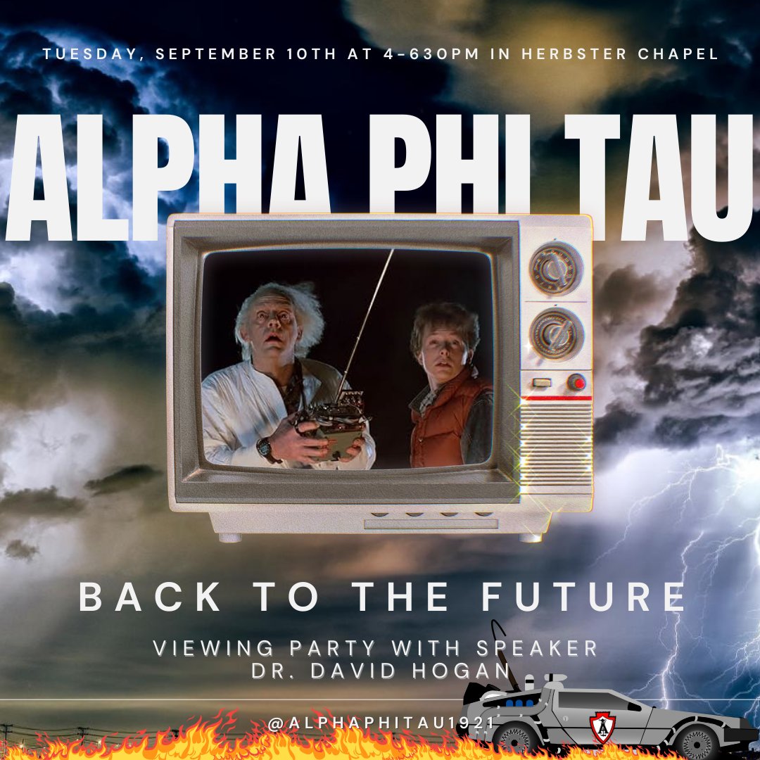 Looking for something to do after a long Hype day? Come hang out and watch Back To The Future with a guest speaker of Dr. Hogan! 

Contact Nych (nmartine@heidelberg.edu) or Amber (aparks@heidelberg.edu) with questions!