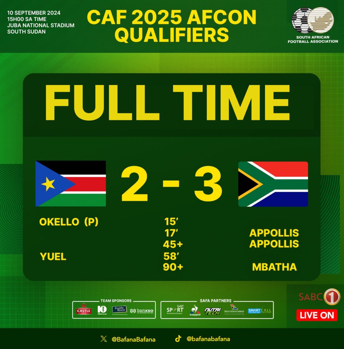 Bafana Bafana (@bafanabafana) on Twitter photo 