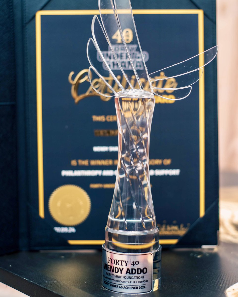 shayfoundation_'s tweet photo. Over the weekend  the Shay Foundation won an award for the Philanthropy and Charity-child support at this year’s @40u40awardsgh. Thank you for the recognition 
On behalf of our founder @wendyshaygh , we want to thank the everyone who voted and has been of great support ❤️ https://t.co/yoEHUXzxgo