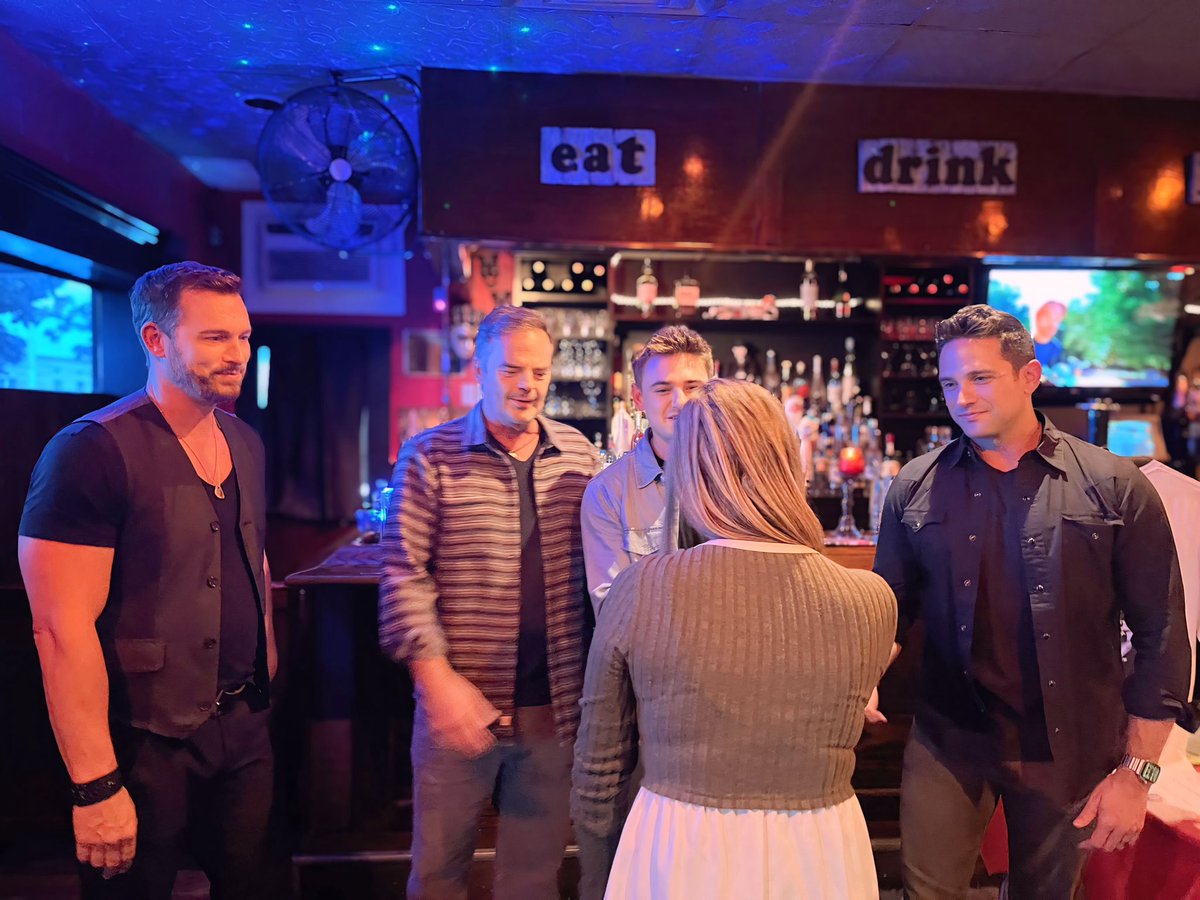 therealmzena's tweet photo. What a fun experience getting to meet these guys! Everyone go see The Day Players if they are playing near you! Don’t forget you know who to call if there’s a need for a new Hernandez on set ❤️  @ericmartsolf @wallykurth @CarsonBoatman @BrandonBarash https://t.co/Kg11C3YHOf
