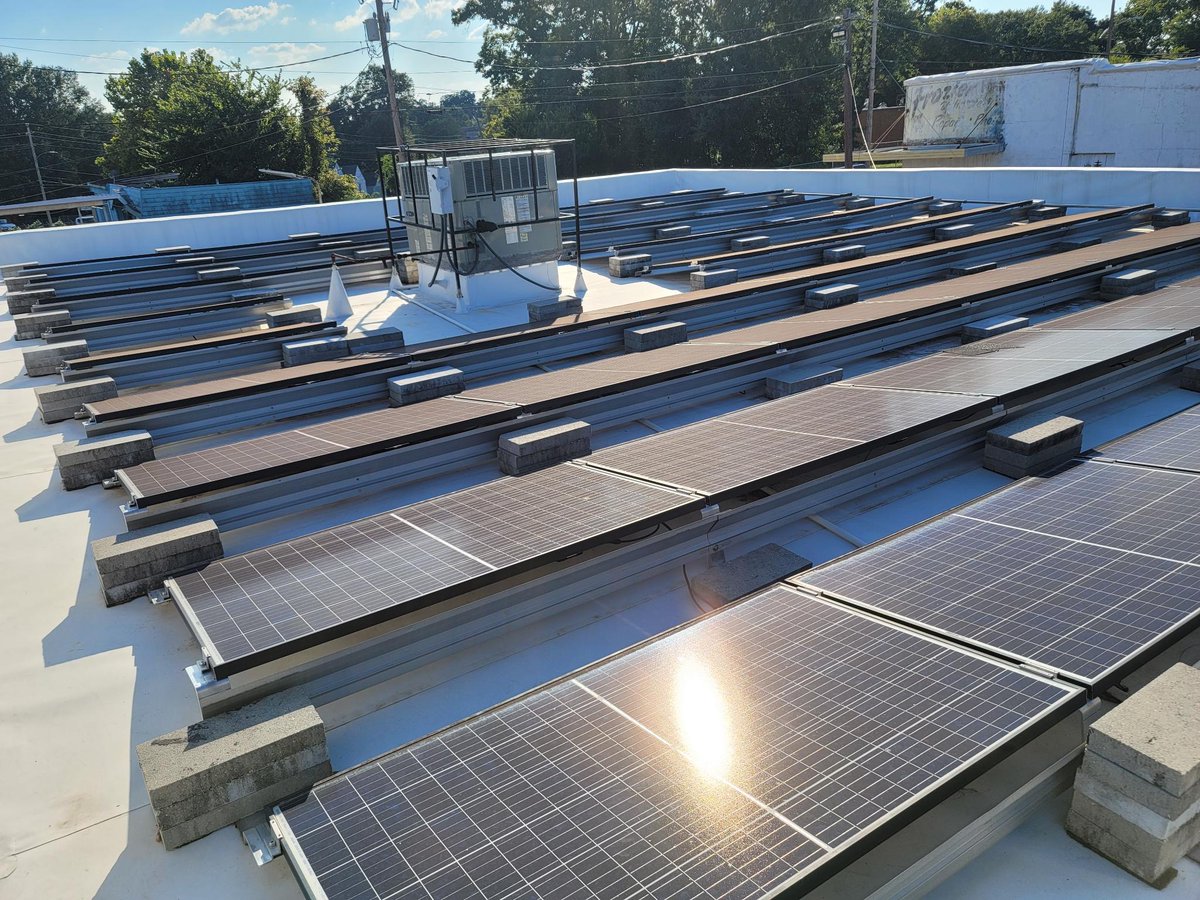 CooperationJXN's tweet photo. The renovations on the Imari Obadele Community Production Center are complete. We now have a new floor, insulation, new air conditioning units, & added solar capacity. Expanded operations will commence in 2025. Be on the lookout! #BuildAndFight #CommunityProduction https://t.co/q6PqKtZPNm