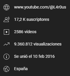 EricsinmasTV's tweet image. Estoy a nada de las 10.000.000 repros en Youtube, ¿llegaremos antes de terminar este 2024 igual que a los 20k subs?

@YTCreadores #YoutubeEspaña #L4r0us
