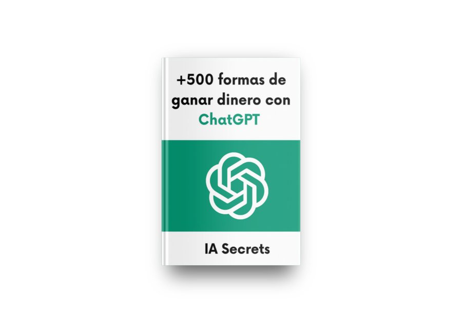 ChatGPT es la MEJOR forma de GANAR DINERO sin tener experiencia.  

Pero casi nadie sabe cómo usarlo correctamente.   

Así que he creado la guía definitiva, +500 formas de ganar dinero con ChatGPT.  

¡GRATIS solo durante 24h!    

para conseguirla solo tienes que:        

1-