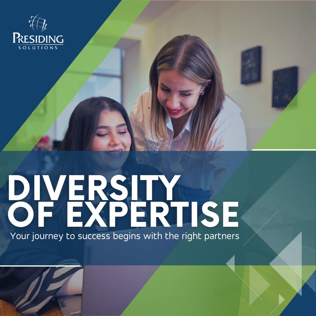 presidingme's tweet photo. "Unlock the potential of your business with a diverse team of experts who understand your unique challenges. Your success starts here! 🌍✨ #DiversityOfExpertise #BusinessGrowth #StrategicPartners" https://t.co/bwhp1G1xJ6