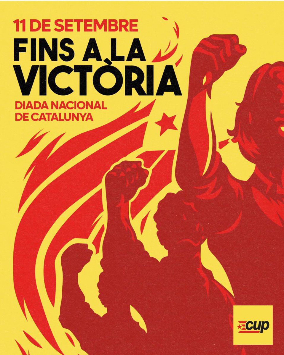 CUPesparreguera's tweet photo. La Diada de Catalunya és una jornada reivindicativa, de resistència i de lluita fins a aconseguir la llibertat. Com cada any, els i les independentistes sortirem al carrer en els diferents convocats arreu del país. 

📢 Avui a #Esparreguera a la plaça de la Pagesia a les 19.30h. https://t.co/1BsR8yny7I