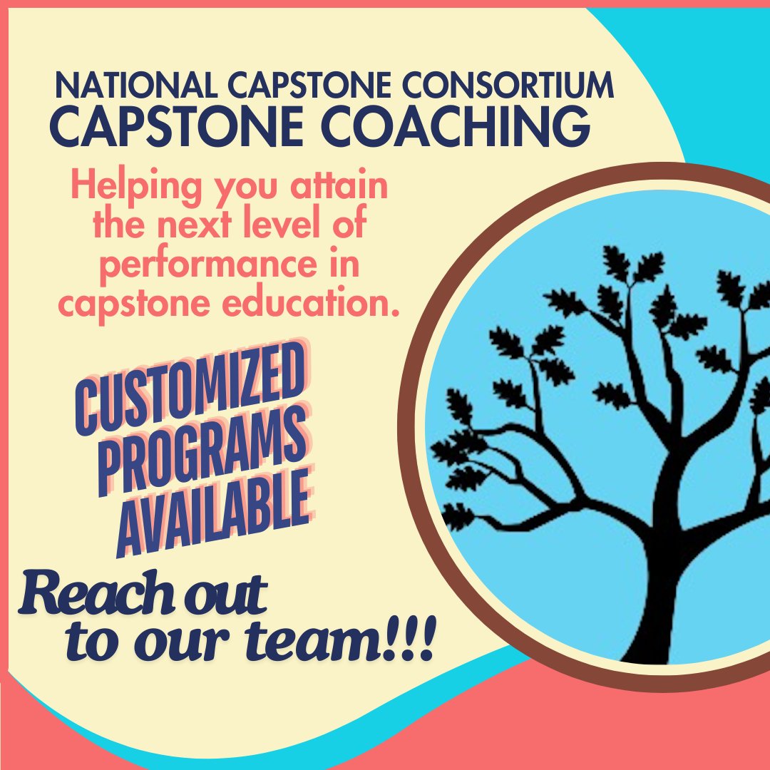 We can offer custom capstone coaching programs as well

These customized programs are designed just for your school, district, or organization. 

Let’s build a capstone plan together!

Learn more about our coaching program here: capstoneconsortium.org/coaching