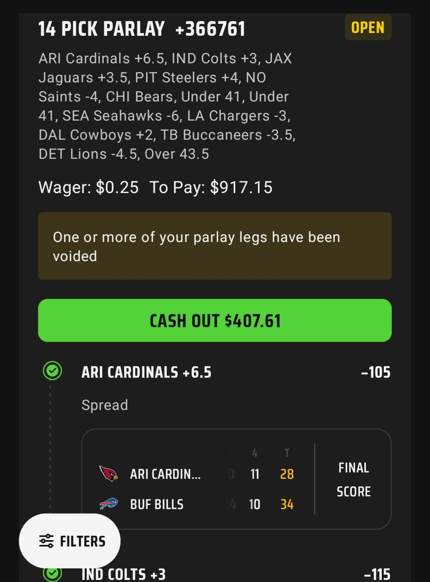 ChopShop_10's tweet photo. @TheOGPAW Paw...I know it wasn't FanDuel, but I cashed out a crazy Parlay yesterday. Of course it hit, but what would have done? https://t.co/vOE32wz1sH