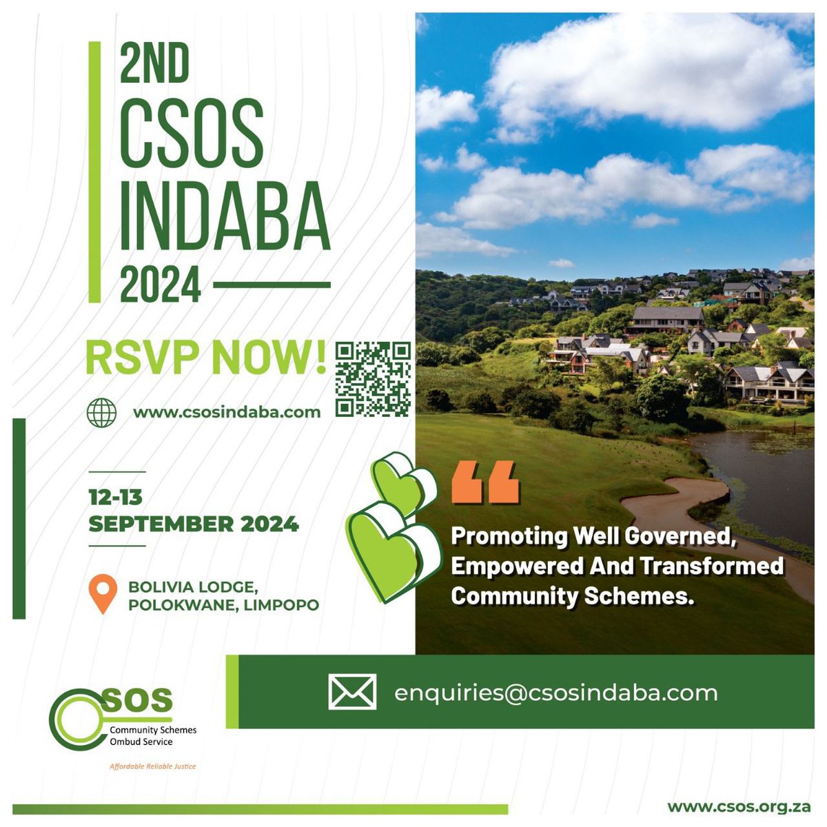 tlhonolo_'s tweet photo. Don't miss out on the opportunity to network, learn, and grow. RSVP Now! and secure your spot. The annual #CSOSIndaba
🗓 12-13 September 2024
📍Bolivia Lodge, Polokwane
📎https://t.co/SDv1LXGp7a
#CommunityScheme https://t.co/l5p99IUtcO