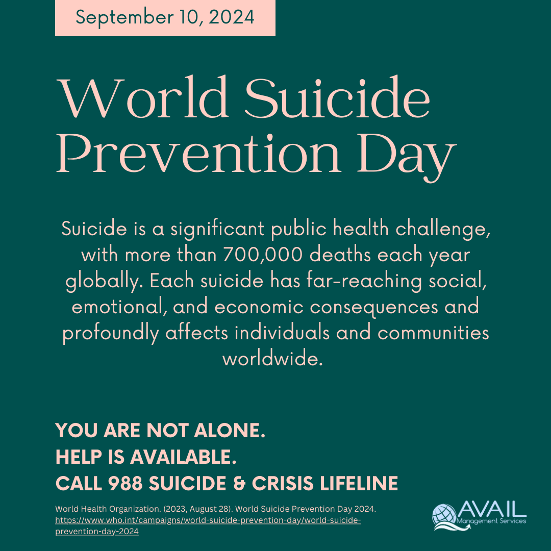 AvailManagement's tweet image. “Changing the narrative"-Suicide is a major public health challenge, with more than 700 000 deaths each year globally. Each suicide has far-reaching social, emotional, and economic consequences, and deeply affects individuals and communities worldwide.#SuicidePrevention