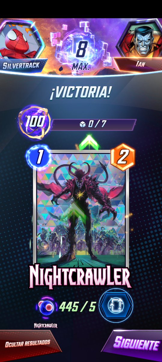 silvertrack80's tweet photo. This season infinite was slower because of playing less, played a variety of decks for bounties and reached infinite just before the move meta arrives? #marvelsnap https://t.co/QNfClcSawU